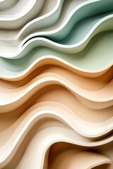 Obraz premium Abstract Wave Pattern in Pastel Colors.