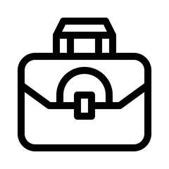 Fototapeta premium Briefcase line icon