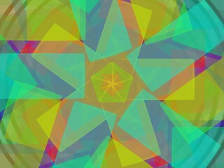 Abstract Geometric Colorful Kaleidoscope Design background