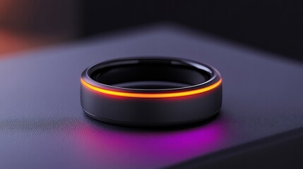 Futuristic Smart Ring with Illuminated Design