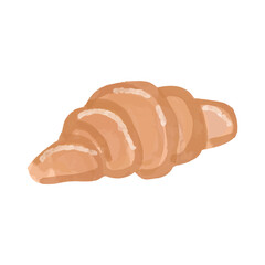 watercolor croissant different flour. Watercolor collection of croissants set on a light background. Vector Watercolor illustration of Croissant isolated on white background.
