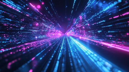 Futuristic Digital Background in a Vibrant Metaverse Environment