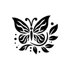 Black and white butterfly .The Most Beautiful Butterflies in the World 