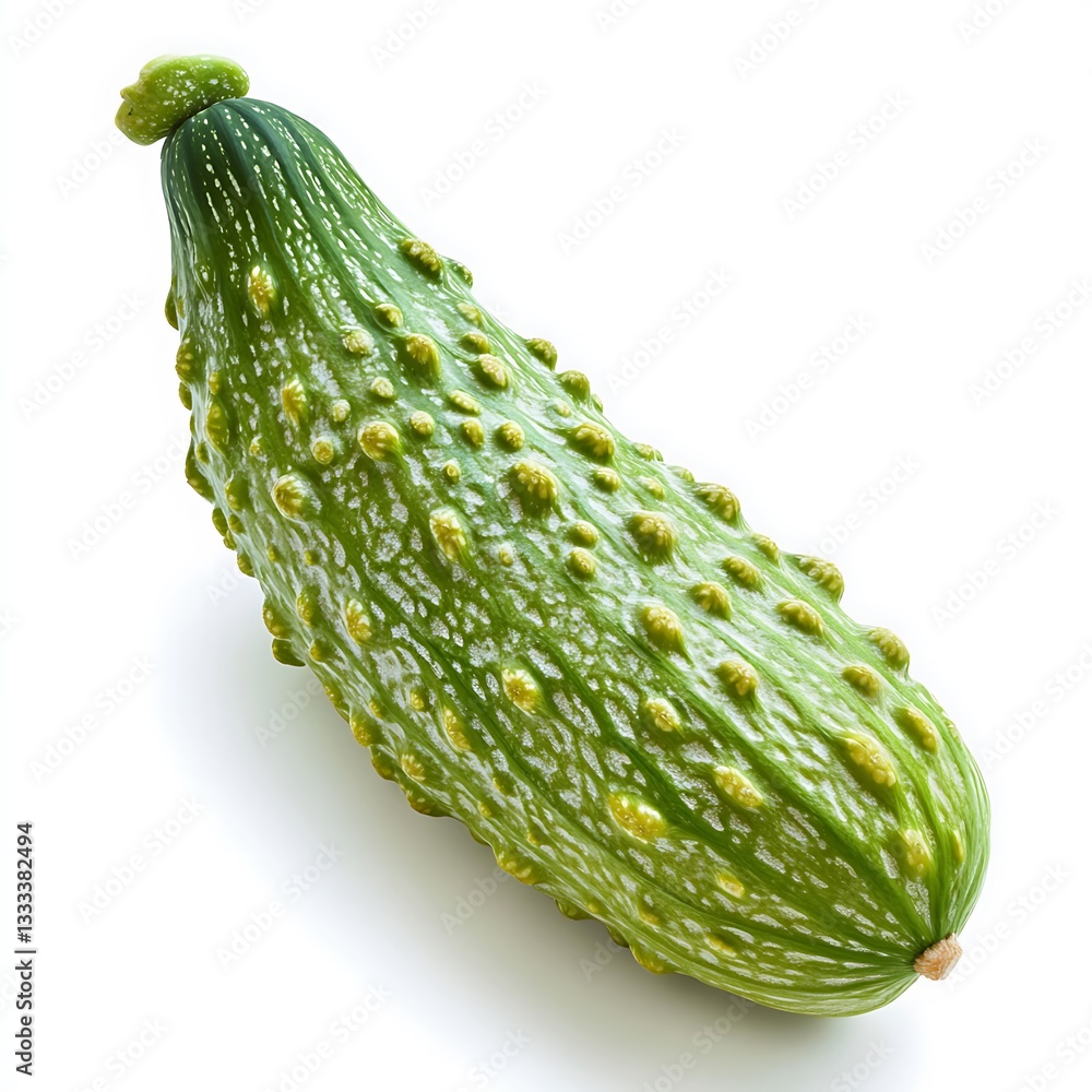 Sticker melon isolated on white background. clipping path included for easy extraction.