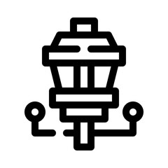 Outdoor Lamp Post line icon