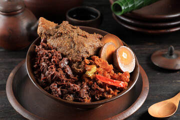 Gudeg Komplit. A Signature and Legendary Dish from Yogyakarta Indonesia