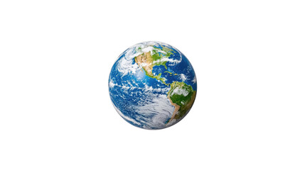 Vibrant Earth Globe with Lush Green and Blue Waters Against a Dark Background