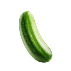 Fresh green zucchini on a Transparent background