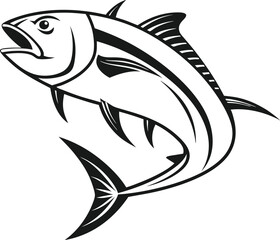 vector illustration of a fish