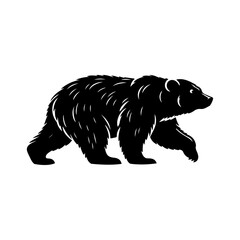 Obraz premium Bear,silhouette vector file.
