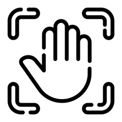 Hand Gesture Recognition Icon for User Interfaces