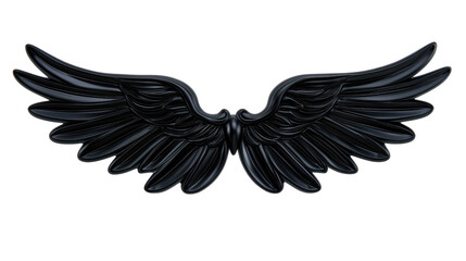 Naklejka premium Elegant Black Wings Design for Artistic and Creative Concepts in Various Projects