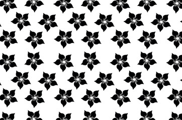 Seamless vector pattern, composition of flowers