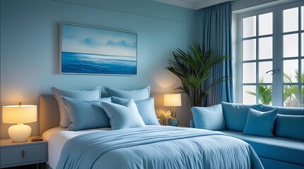 Tranquil Blue Bedroom Decor Ideas for a Relaxing Retreat