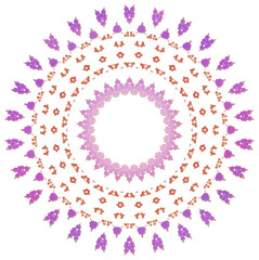 pink abstract shiny glow gradient flower frame blossom wave