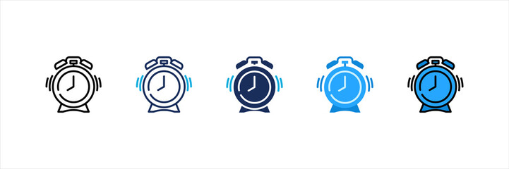 Alarm Multi Style Icon Set