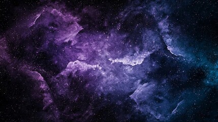 Cosmic Nebula  Purple  Azure Galaxy Background  High Resolution Space Image