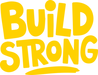 Selbstklebende Fototapeten Build Strong. © Ngoc