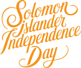 Solomon Islander Independence Day.