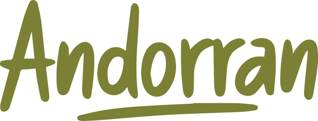 Andorran Sticker.