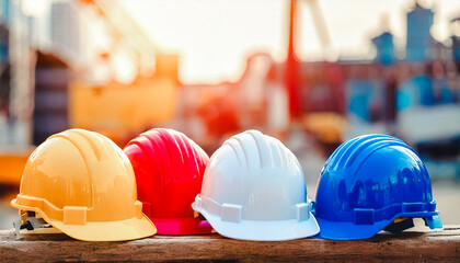 Safety helmets for construction workers Teamwork of construction workers must be of quality. Whether they are engineers or construction workers, they should have safety helmets to wear while working f