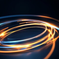 Dynamic and Engaging 3D Rendered Icon with Vibrant Light Effects