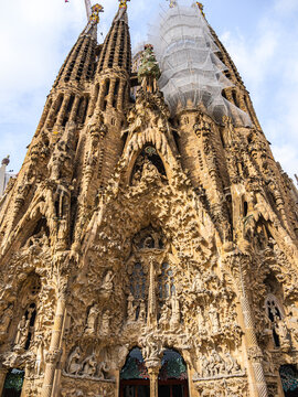 Sagrada Familia in Barcelona,  Spain