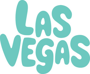 Fototapeta premium Las Vegas Handwritten Lettering.