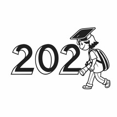 Minimal 2027 Graduation Design for Merchandise