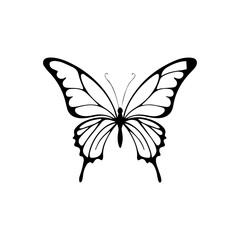 Butterfly silhouette vector