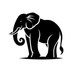 Obraz premium Elephant Silhouette Vector.