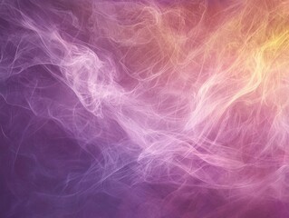 A vibrant, abstract image featuring colorful wisps and swirls of light, creating a dreamy atmosphere with a blend of purple, pink, and yellow hues.