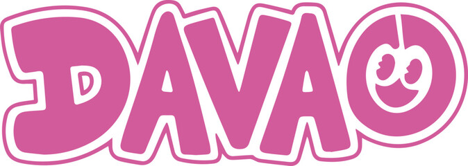 Davao City Fun Typography.