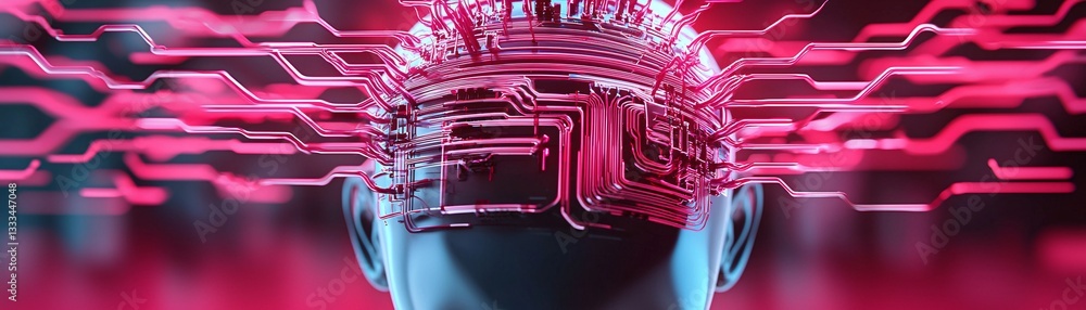 Poster a massive ai-generated dreamscape where reality continuously reshapes into fluid neon structures, me