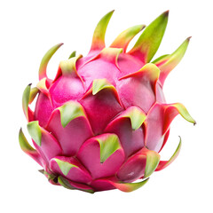 Dragon fruit isolated on transparent background  
