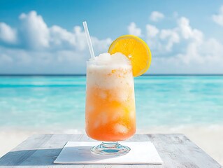 Tropical Beach Cocktail.