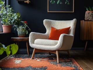 A comfortable and stylish living space is shown here