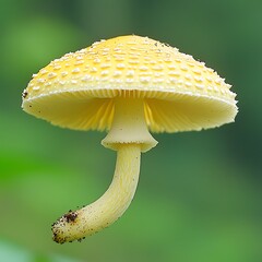 Yellow Mushroom Forest Closeup.