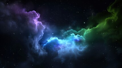 Obraz premium Nebula Symphony: A mesmerizing display of cosmic beauty, with vibrant nebulas swirling in a kaleidoscope of colors, creating a stunning and immersive experience.