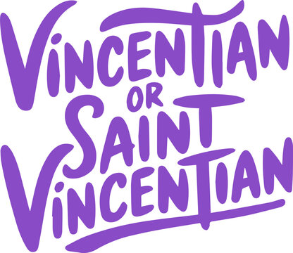 Vincentian or Saint Vincentian.