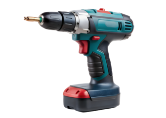 cordless screwdriver clipart image on transparent background