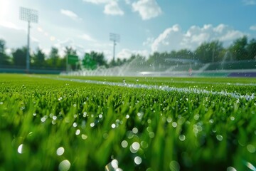 Watering the Lawns of Sports Grounds with the Help of Automatic Spray Systems