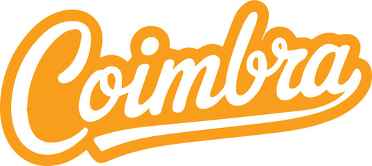 Coimbra City Typography.