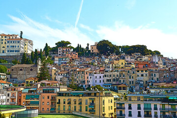 Sanremo, veduta sulla citt&agrave;.