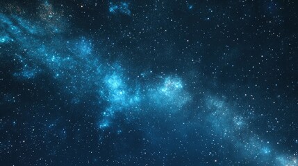 Fototapeta premium A mesmerizing nightscape with dazzling stars scattered across a vast cosmic expanse, capturing the beauty and clarity of the universe