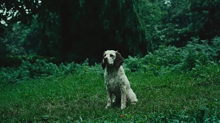 A moving image of a rescued dog enjoying its first moments of freedom in a lush field after being unchained