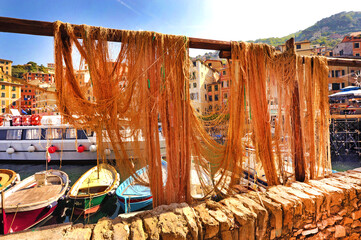 Camogli, paesaggio del porto.