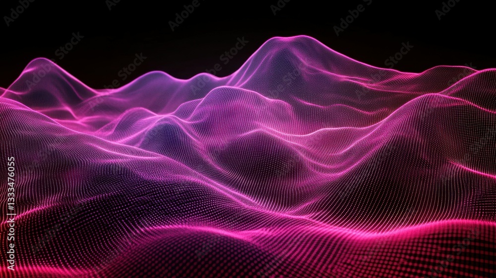 Poster wireframe background with plexus effect. futuristic vector illustration.