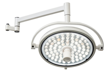 LED surgical lamp isolated with transparent background