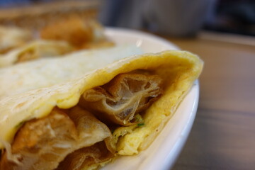 Taiwanese breakfast.